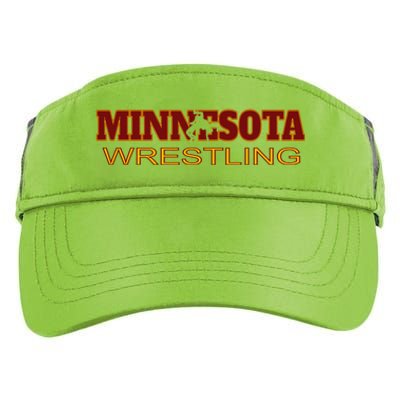 Minnesota Wrestling Freestyle Wrestler Gift State Pride Mn Gift Adult Drive Performance Visor