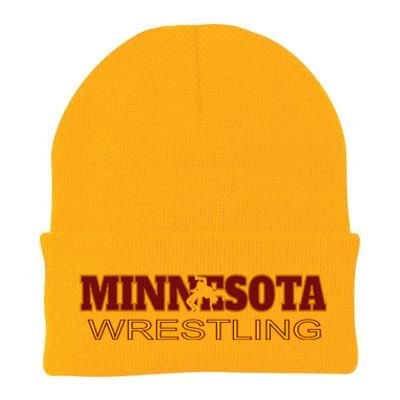 Minnesota Wrestling Freestyle Wrestler Gift State Pride Mn Gift Knit Cap Winter Beanie