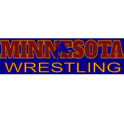 Minnesota Wrestling Freestyle Wrestler Gift State Pride Mn Gift Bumper Sticker