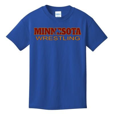 Minnesota Wrestling Freestyle Wrestler Gift State Pride Mn Gift Kids T-Shirt