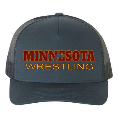 Minnesota Wrestling Freestyle Wrestler Gift State Pride Mn Gift Yupoong Adult 5-Panel Trucker Hat