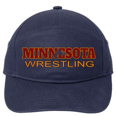 Minnesota Wrestling Freestyle Wrestler Gift State Pride Mn Gift 7-Panel Snapback Hat