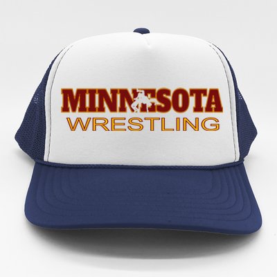 Minnesota Wrestling Freestyle Wrestler Gift State Pride Mn Gift Trucker Hat