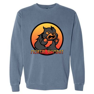 Mortal Wombat Funny Animals For Gamer Garment-Dyed Sweatshirt