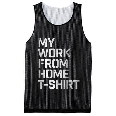 My Work From Home Shirts Mesh Reversible Basketball Jersey Tank
