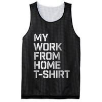 My Work From Home Shirts Mesh Reversible Basketball Jersey Tank