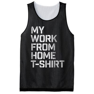 My Work From Home Shirts Mesh Reversible Basketball Jersey Tank