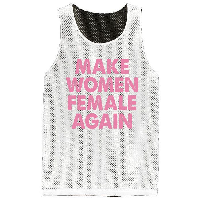 Make Women Female Again Mesh Reversible Basketball Jersey Tank