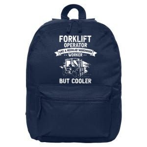 Men Warehouse Forklift Driver And Forklift Driver Designs 16 in Basic Backpack