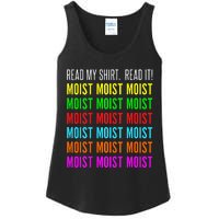 Moist Word Funny Read My For Moisture And Moist Lover Ladies Essential Tank