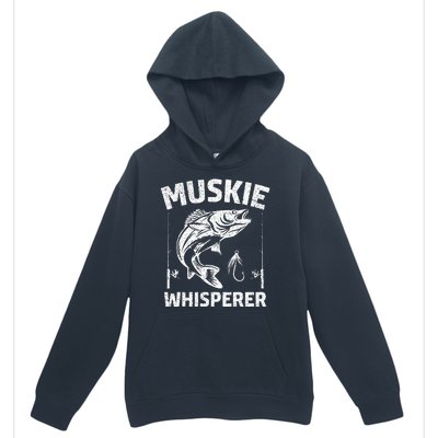 Muskie Whisperer Funny Fishing Gift Idea Urban Pullover Hoodie