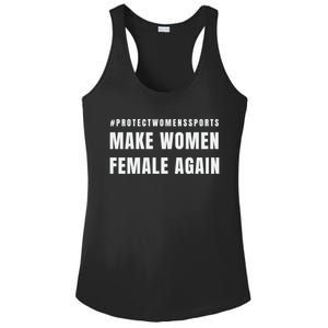 Make Women Female Again Ladies PosiCharge Competitor Racerback Tank