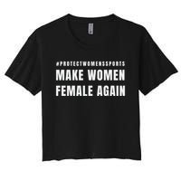 Make Women Female Again Women's Crop Top Tee