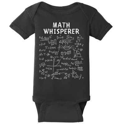 Math Whisperer Funny Pi Day Math Lovers Costume Math Teacher Calculus Algebra Baby Bodysuit