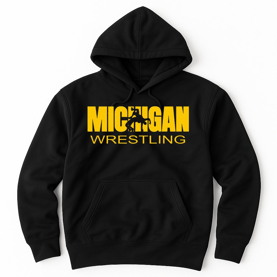 Michigan Wrestling Freestyle Wrestler Mi The Wolverine State Hoodie