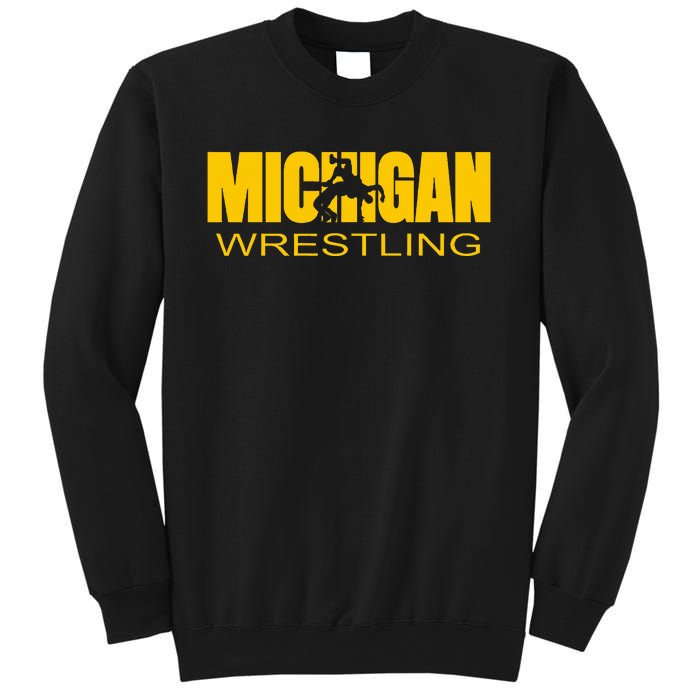 Michigan Wrestling Freestyle Wrestler Mi The Wolverine State Sweatshirt