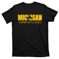 Michigan Wrestling Freestyle Wrestler Mi The Wolverine State T-Shirt