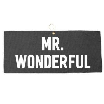 Mr. Wonderful Funny Hilarious Husband Humor Large Microfiber Waffle Golf Towel