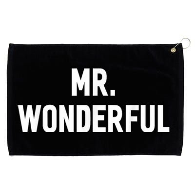 Mr. Wonderful Funny Hilarious Husband Humor Grommeted Golf Towel