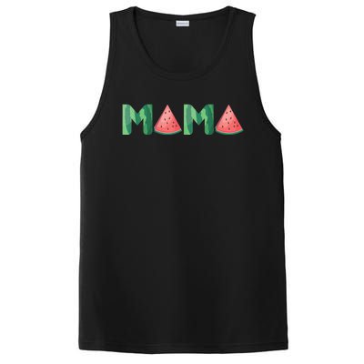 Mama Watermelon Funny Summer Fruit Gift - Great Mother's Day PosiCharge Competitor Tank