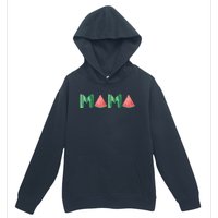 Mama Watermelon Funny Summer Fruit Gift - Great Mother's Day Urban Pullover Hoodie