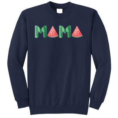 Mama Watermelon Funny Summer Fruit Gift - Great Mother's Day Tall Sweatshirt