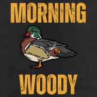 Morning Woody Funny Duck Hunting Gift Adult Drive Performance Visor