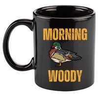 Morning Woody Funny Duck Hunting Gift 11oz C Handle Ceramic Mug