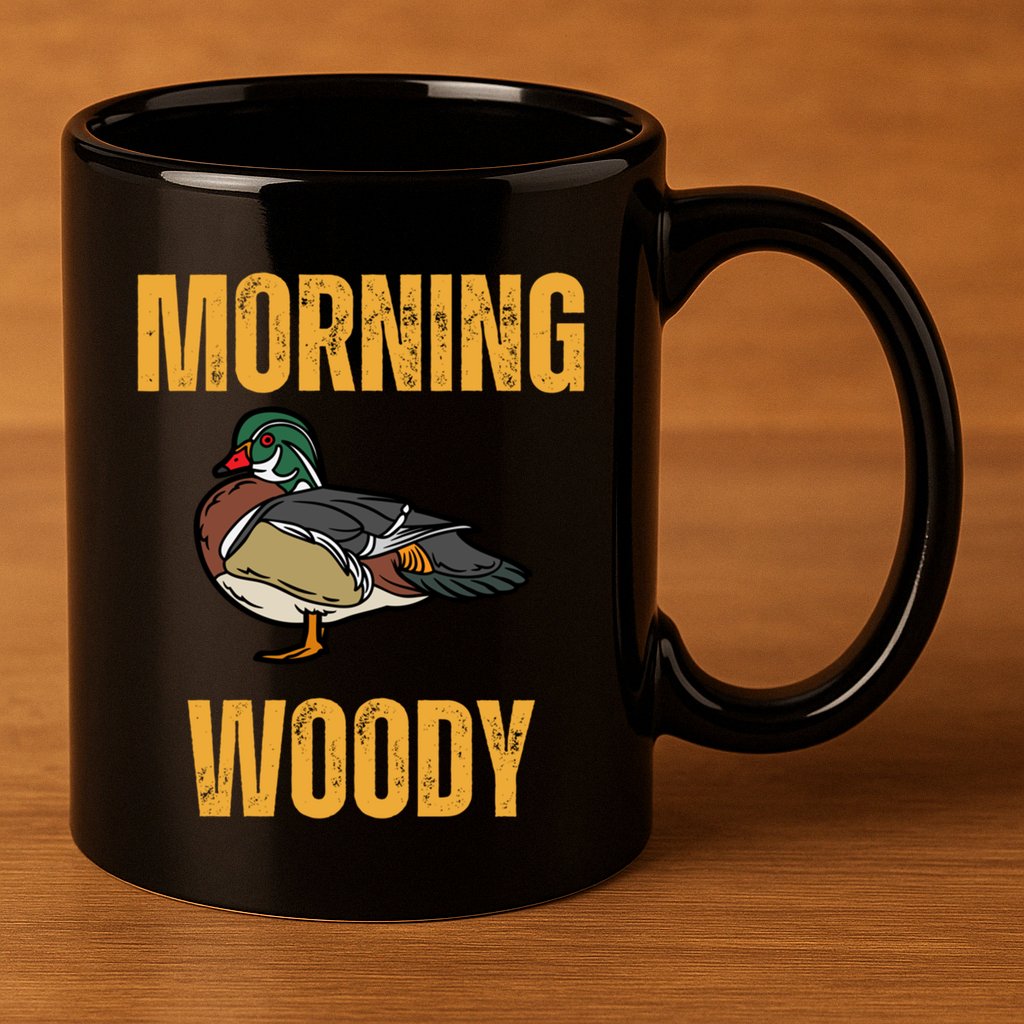 Morning Woody Funny Duck Hunting Gift 11oz C Handle Ceramic Mug