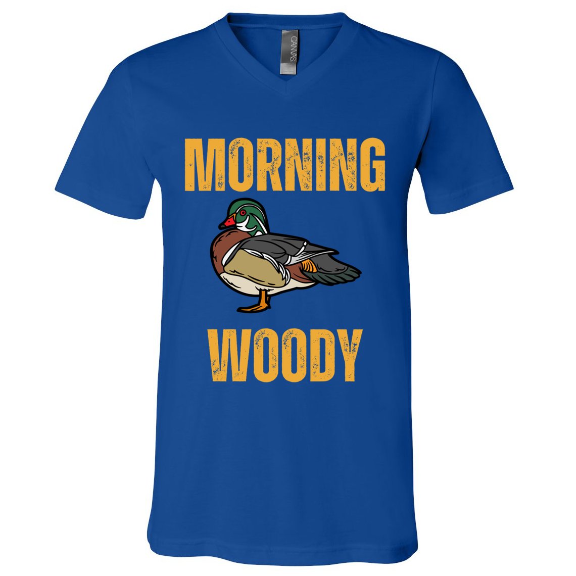 Morning Woody Funny Duck Hunting Gift V-Neck T-Shirt
