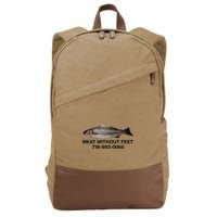 Meat Without Feet 718 893 0066 Cotton Canvas Backpack