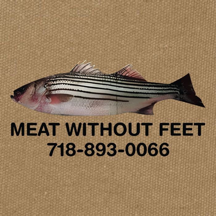 Meat Without Feet 718 893 0066 Cotton Canvas Backpack