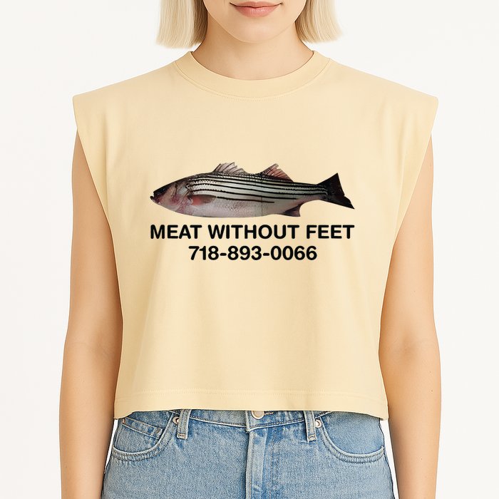 Meat Without Feet 718 893 0066 Garment-Dyed Women's Muscle Tee