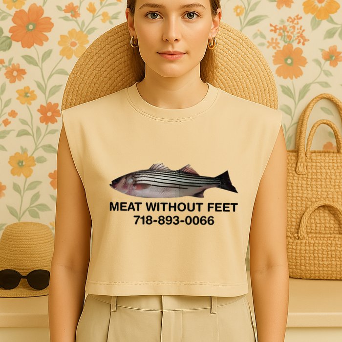 Meat Without Feet 718 893 0066 Garment-Dyed Women's Muscle Tee