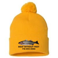 Meat Without Feet 718 893 0066 Pom Pom 12in Knit Beanie