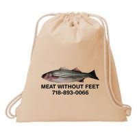 Meat Without Feet 718 893 0066 Drawstring Bag