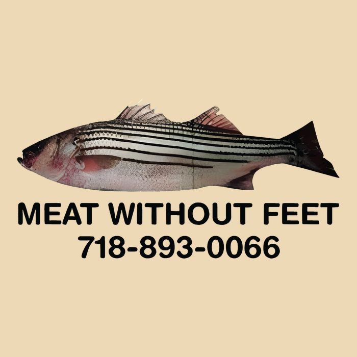 Meat Without Feet 718 893 0066 Drawstring Bag