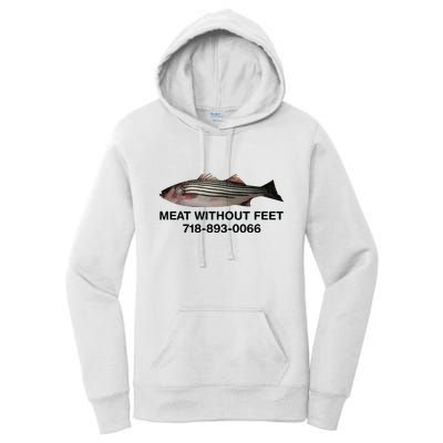 Meat Without Feet 718 893 0066 Women's Pullover Hoodie