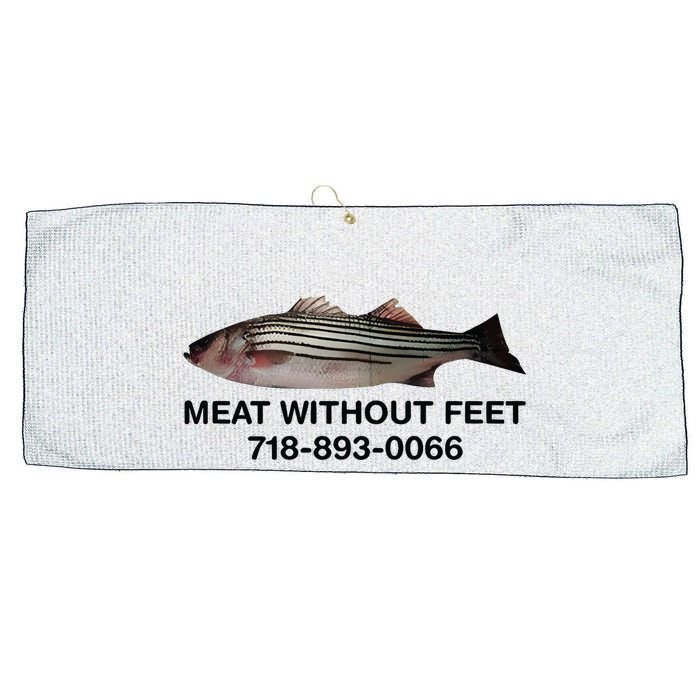 Meat Without Feet 718 893 0066 Large Microfiber Waffle Golf Towel