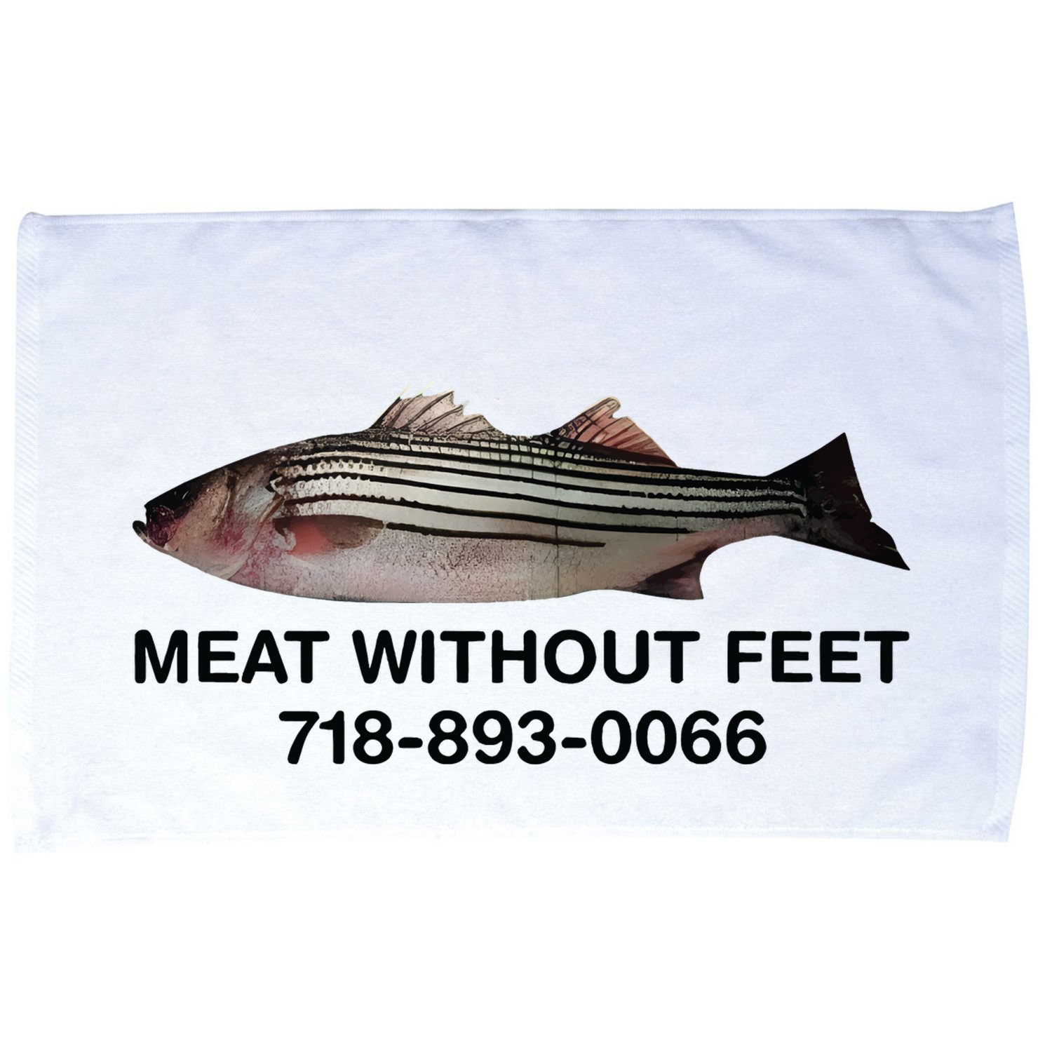 Meat Without Feet 718 893 0066 Microfiber Hand Towel