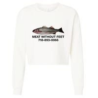 Meat Without Feet 718 893 0066 Cropped Pullover Crew