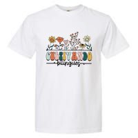 Maestra Wild Flowers Cultivando Bilingues Spanish Teacher Garment-Dyed Heavyweight T-Shirt