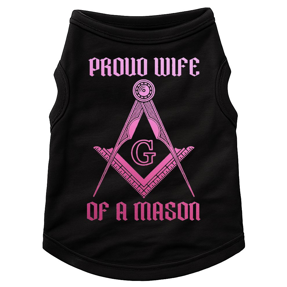 Mason Wife Freemason Masonic Symbol Square & Compass Shriner Doggie Tank