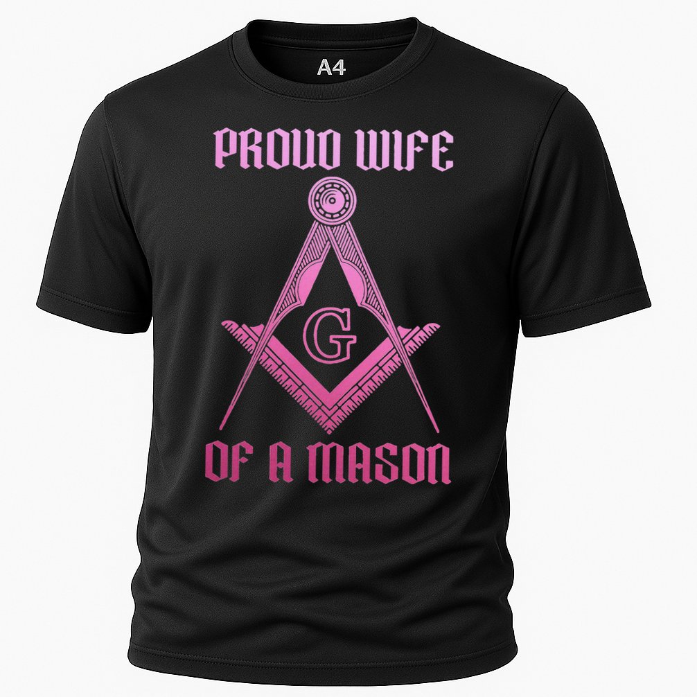 Mason Wife Freemason Masonic Symbol Square & Compass Shriner Performance Shirt