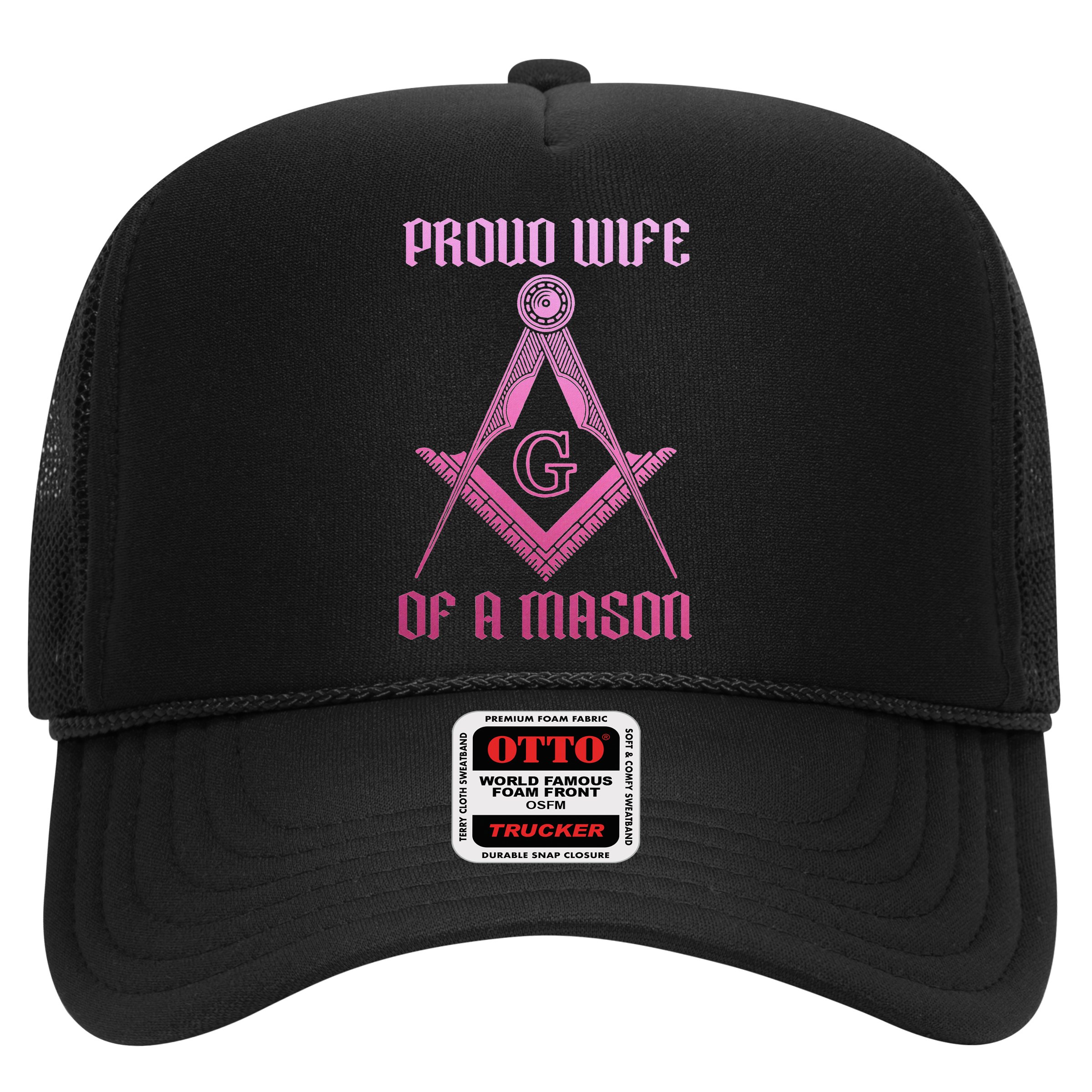 Mason Wife Freemason Masonic Symbol Square & Compass Shriner Hat