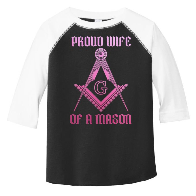 Mason Wife Freemason Masonic Symbol Square & Compass Shriner Toddler Fine Jersey T-Shirt