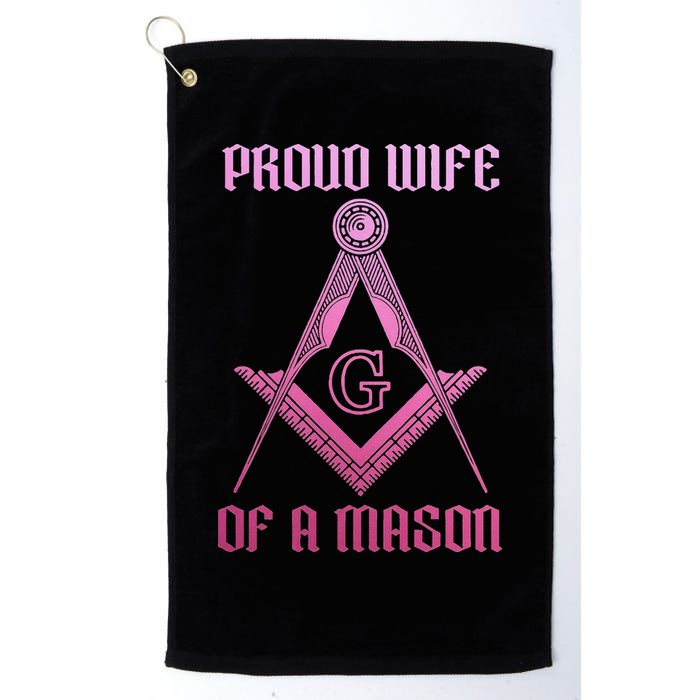 Mason Wife Freemason Masonic Symbol Square & Compass Shriner Golf Towel