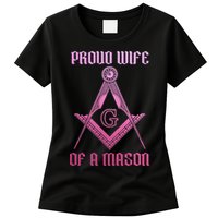 Mason Wife Freemason Masonic Symbol Square & Compass Shriner Womens T-Shirt