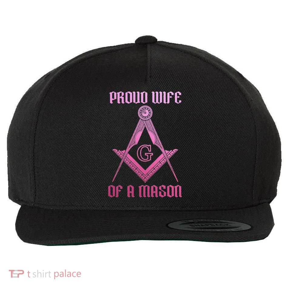 Mason Wife Freemason Masonic Symbol Square & Compass Shriner Wool Snapback Cap