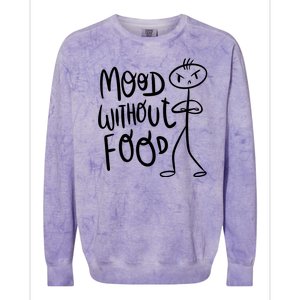 Mood Without Food Angry Colorblast Crewneck Sweatshirt